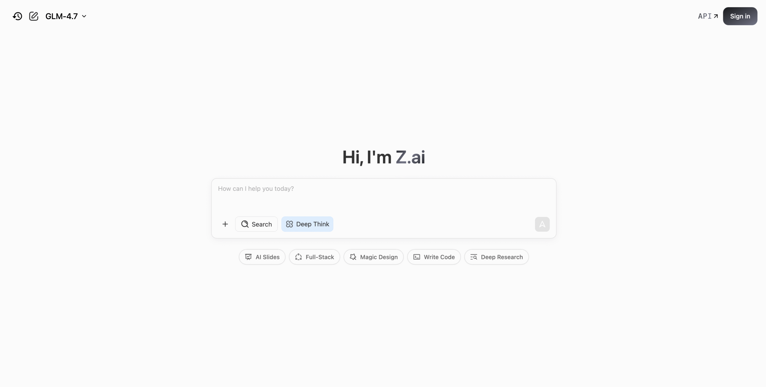 هوش مصنوعی Z.ai