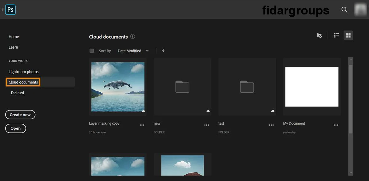 Cloud در فتوشاپ